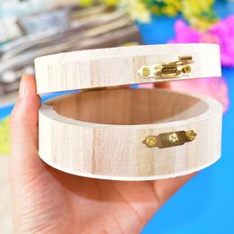 Handmade Jewellery Storage Box Wood Plain Candy Case Ring Organiser Crafts Case Natural Colour Handmade Soap Packaging Wooden Box