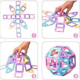 For Kids Building Blocks STEM Toy For Preschool Learning Fine Motor Skills 3D Magnet Tile Toddler Activities