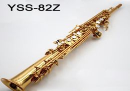 Top Japan Brand S82Z B Tone Soprano Saxophone Gold Plated Gold Key Professional Sax Mouthpiece With Case and Accessories92867836392151