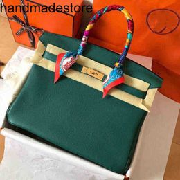 Leather Bk Handbag Womens Bag 35 30 Picotin 18 22 Litchi Striped Head Platinum Peacock Green Gold Buckle