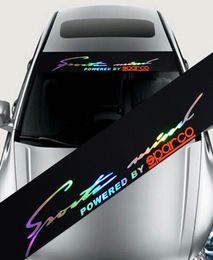 Laser Reflective Letters Auto Car Front Window Windshield Decal Stickers For BMW Audi Ford Focus Mazda Car Styling8995009