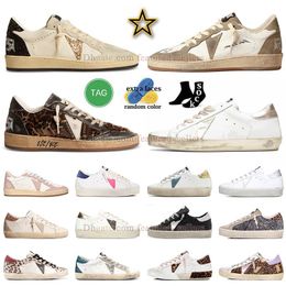 Designer Shoes Golden Women Super-Star Brand Men New Release Italy Sneakers ball star Sequin Classic White Do Old Dirty dress Shoe Lace Up Woman Man casual loafers