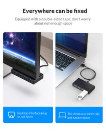 ORICO Hub USB Multi USB 3.0 Hub USB Splitter High Speed 4 Port All in One For PC Windows Mac Computer Accessories 30/100/150cm