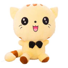 Hot Sale 20cm Children's Cute Big Face bow tie Cat Plush Toy Doll Soothing Doll Doll Pillow Baby Favourite Birthday Christmas Gif