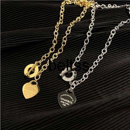 Designer Collana della collana di moda di lusso Catena di girocollo 925 Silver placcata in oro oro in acciaio inossidabile in acciaio inossidabile collane per donne regalo di gioielli