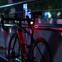 ROCKBROS Smart Brake Bicycle Tail Light MTB Road Seatpost Saddle Bike Rear Light Waterproof USB Charging Cycling Taillight