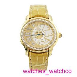 AP Mechanical Wristwatch Millennium Series 77301BA.ZZ.D097CR.01 Gold Plated Rice Plate 18k Diamond Set Automatic Mechanical Womens Watch