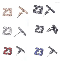 Stud Earrings Fashion Jewelry Crystal Charm 23 Basketball Air Michael For Women Gifts