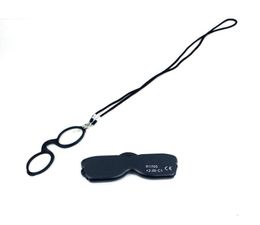 Small Reading Glasses Women Nose Clip Round Optical Glasses Men Silicone Diopter Prescription Eyewear with Case Chain6907842
