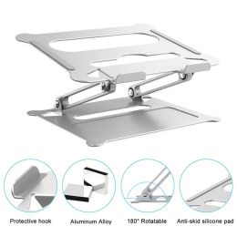 Stand Adjustable Notebook Stand Aluminium Alloy Folding Portable for Laptop MacBook Computer Bracket Lifting Cooling laptop holder bed