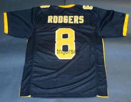 Mit cheap custom AARON RODGERS CALIFORNIA BEARS NAVY JERSEY CAL STITCHED add any name number1916408