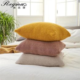 Pillow REGINA Hairy Fluffy Sofa Cover 45 Decorative Soft Cozy Microfiber Knitted Nordic Downy Bed Throw Case Covers