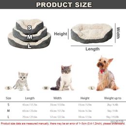 Cat Beds Furniture Oval Cat Nest Puppy Bed Heightened Thickened Pet Bed Warm Plush Cat Bed Not Easy To Collapse Suitable For Small Dogs And Cats