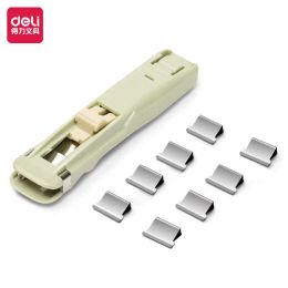 Deli Clip Pusher Paper Binder Clip Install Disassemble Tool for Staff Test Paper Fixing Clip Stapler Office Accessories