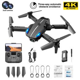 Drones RC Drone UAV Aerial Photography 4K HD Dual Camera Obstacle Avoidance Folding Professional Quadcopter Remote Control Aircraft Toy