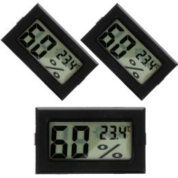 3 Pcs Mini Digital Thermometer Hygrometer Moisture Metres Hydrometer Humidity Indoor Small Number