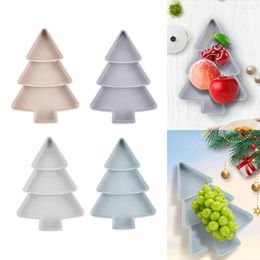 Plates Christmas Tree Tray Shaped Dessert Dish Appetiser Dishes Fruit Serving Platter For Xmas