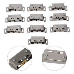 Latches Cabinet Buckles Cabinet Door 50*16*13mm Accessories Brass Card Type Hardware Polished Silver Strong Durable