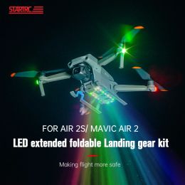 Drones Led Flashing Light Landing Gear For DJI Mavic Air 2/ Air 2s Extended Foldable Skid for DJI Mavic Air 2/ Air 2s Drone Accessories