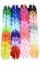 40pcs 40 Colours Solid Grosgrain Ribbon Bows Clips Hairpin Girl039s Capelli Boutique Capelli per capelli Accessori per capelli per bambini Accessori per bambini 8224106