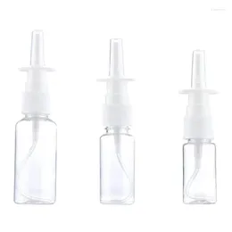 Storage Bottles 20Pcs Nasal Spray 10ML 20ML 30ML Empty Plastic Pump Sprayer Mist Nose Refillable