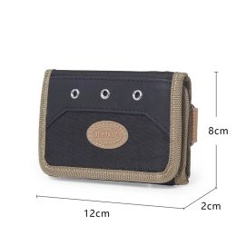 Vintage Teens Wallets Boys Short Purses Girl Canvas Money Bags Coin Purse Male Clutch With ID Window Card Case