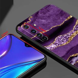 Marble Agate Pattern Phone Case For OPPO Realme 9 8 7 6 GT2 Pro Plus 5G Cover Realme C25 C21 C11 C3 8i 9i Soft Silicone Coque