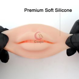 Hot Sale Nude Open Mouth Lips Practice Silicone Skin Lip Blushing 3D Practice Stencil For PMU Beginner Tattoo Artists