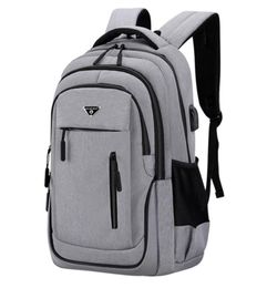 Large Capacity Backpack Men Laptop Backpacks 156 Oxford Black Solid High School Bags Teen College Boy Gril Student Backpack8523 28371409