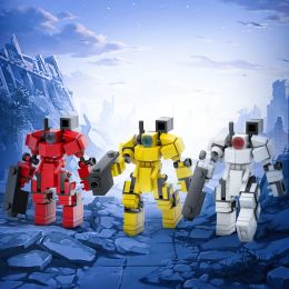 MOC Mini Mecha Combom Building Blocks Colourful Warrior High-Tech Robot Model Assembly Bricks Toys Child Birthday Christmas Gift