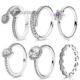 New Popular 925 Sterling Silver Rings Water Droplets Thin Finger Ring Transparent CZ dora Ms. Wedding Jewellery Fashion Accessories Gift