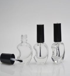 5ml10ml Empty Glass Nail Polish Bottle with Brush Apple Shape Glass Nail Art Paint Lacquer Bottle Mini Small Nail Frankening Supp2589196