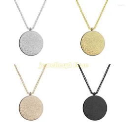 Pendant Necklaces Elegant Arabic Necklace With Ayatul Kursi Stainless Steel Clavicle Chain Jewelry For Men And Women C9GF