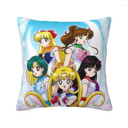 Pillow Japanese Anime Shojo Sailor Decor Home Cartoon Moon Girl Nordic Cover Car Pillowcase