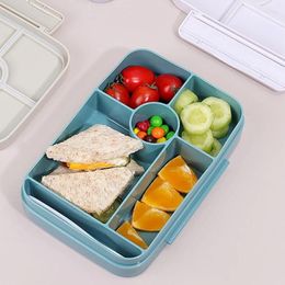 Dinnerware Leakproofs Lunch Boxes With Compartments Light Weights Childrens Bento Student Container Microwave & Dishwasher-safe