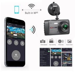 1080P Full HD Dash Cam WiFi GPS Drive Video Recorder Vehicle Camera Black Box Car DVR Auto Dashcam Parking Monitor Night Vision