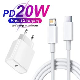 PD 20W Fast Charger For Apple iPhone 14 13 12 11 Pro Max Mini 7 8 Plus XR Type C Cable Fast Charging Date Cord Phone Accessories