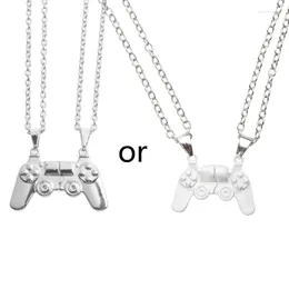 Pendant Necklaces 2x Magnet Game Controller Necklace For Couple Matching Women Friend Friendship Sister Jewelry