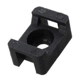 Promotion! Black 4.5Mm Width Cable Tie Base Saddle Type Mount Wire Holder 300Pcs