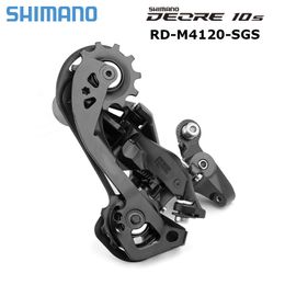 Shimano DEORE MTB 10 Speed Groupset M4100 Trigger Shifter Lever and RD-M4120 SGS Rear Derailleur for Mountain Bikes M6000 M7000