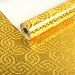 3D Gold Foil Wallpaper for Living Room Bedroom Ceiling Luxury Gold Silver Glitter Wallpaper Flicker Wall Covering Ktv