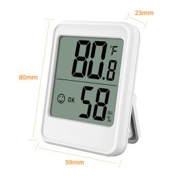 Electronic Digital Thermometer Hygrometer Touch Screen Comfort Reminder with Magnet Home Back Light Thermometer Weather Station