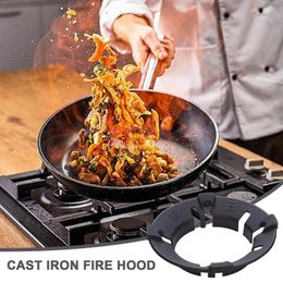 Stove Ring Universal Wok Fry Rack Cast Iron For Home Outdoor Grilling Cooking BBQ Block The Wind Speed Up Kitchen Cooking 240402