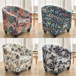 Chair Covers Split Spandex Club Bath Tub Stretch Armchairs Sofa Slipcover Bohemia Single Couch Cover With Seat Cushion