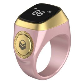 Electronic Smart Tally Counter Ring for Muslims Digital Tasbeeh 5 Prayer Time Reminder Bluetooth-compatible Waterproof