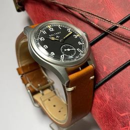 Baltany Retro Automatic Watch Men S2025 Fabric Strap St1701 Classic Subsecond Hand Luminous 36mm Mechanical Vintage Watch