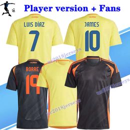 2024 2025 Colombia JAMES Soccer Jerseys FALCAO BORRE LUIS DIAZ CUADRADO J.LUCUMI D.SANCHEZ CORDOBA J.LERMA L.SINISTERRA BORJA National Team 24 25 Football