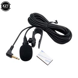 Microphones Car Audio Microphone 3.5mm Clip Jack Plug Mic Stereo Mini Wired External Microphone For Auto DVD Radio 3m Long Professionals 24410