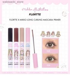 Mascara FLORTTE Natural Lengthening Long-Lasting Curling And Defining Mascara With Concave Double-Sided Brush Head L49