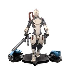 MOC Excalibur Mecha Building Blocks For Game Warframed Warrior Swordsman Mech Robot Series Bricks Toy For Children Birthday Gift